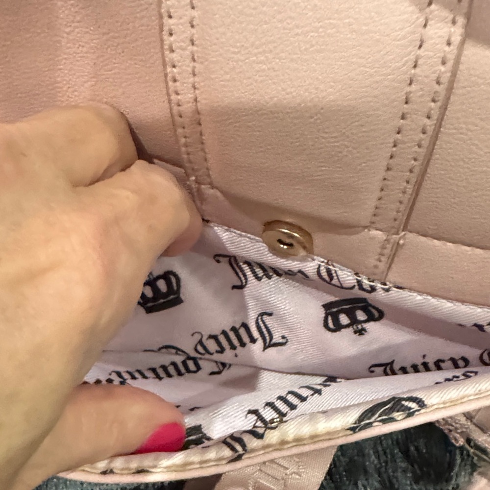 Juicy Couture Blush Pink Shoulder Bag with Detachable Strap - Picture 3 of 9